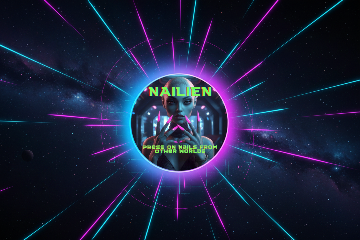 Nailien Cyberpunk Banner med Logga